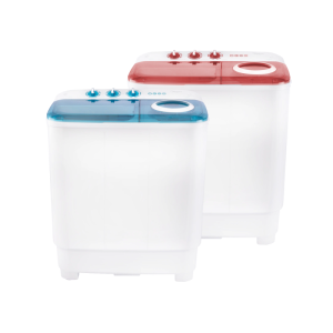 Midea Mesin Cuci Twin Tub Hijab Series 8 Kg MTEW80-BL MTEW80-RD Mesin Cuci Midea MTEW80 Mesin Cuci 2 Tabung Low Watt Transparent Lid